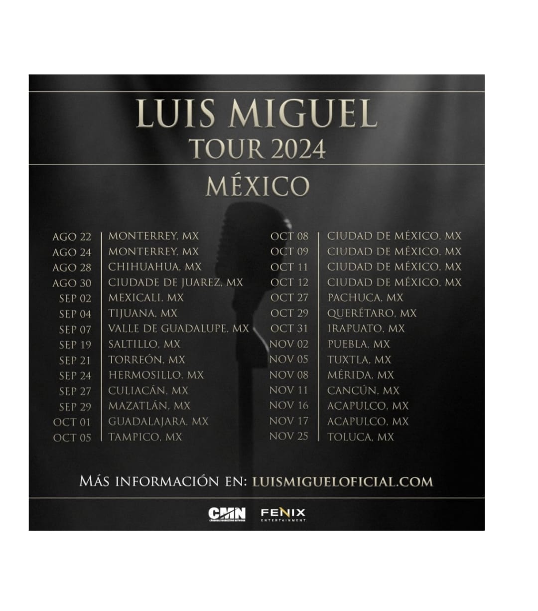 ¡Luis Miguel sigue haciendo historia y anuncia su Tour 2024 en México